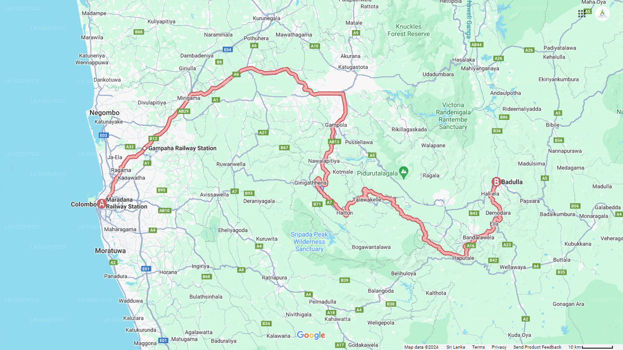 从科伦坡到巴杜勒的火车之旅(列车编号:1001“德努瓦拉·梅尼克”号)