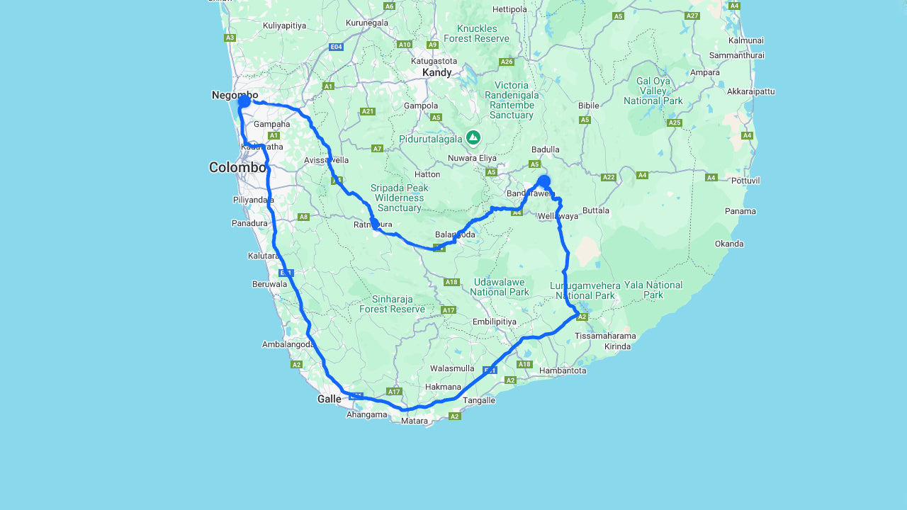 科伦坡机场 (CMB) 至艾拉市私人接送服务