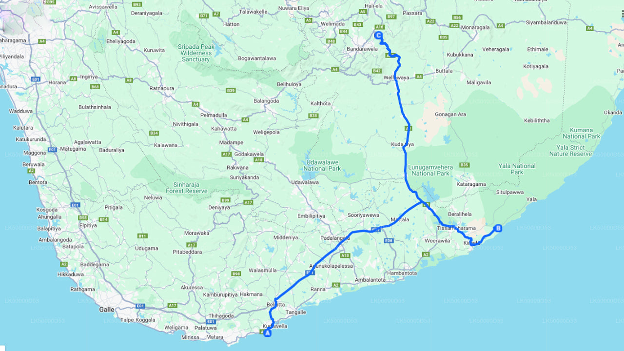 从希里凯蒂亚到埃拉的私人旅游,包含亚拉野生动物园之旅。