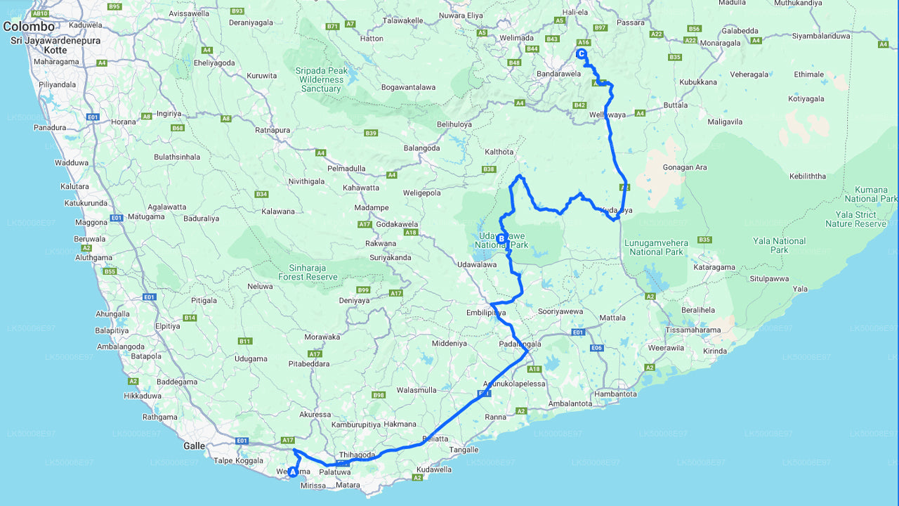 从米丽莎出发的乌达瓦拉维国家公园野生动物园