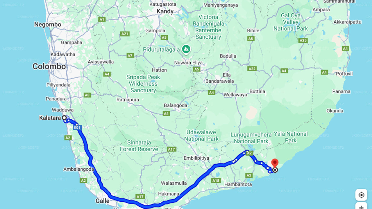 卡卢特勒出发的雅拉国家公园野生动物园