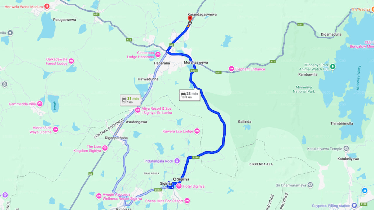 锡吉里亚的胡鲁鲁生态公园私人野生动物园