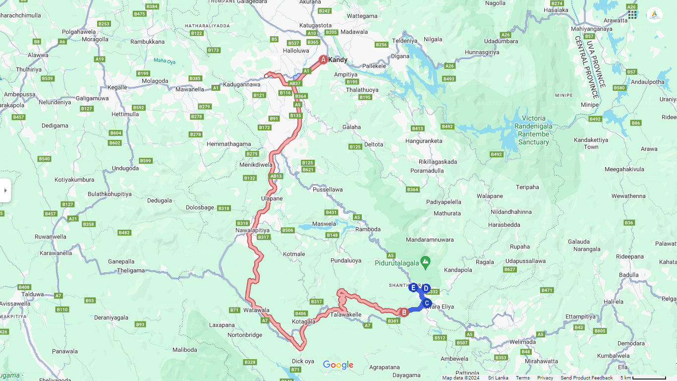 乘火车从康提出发的努沃勒埃利耶