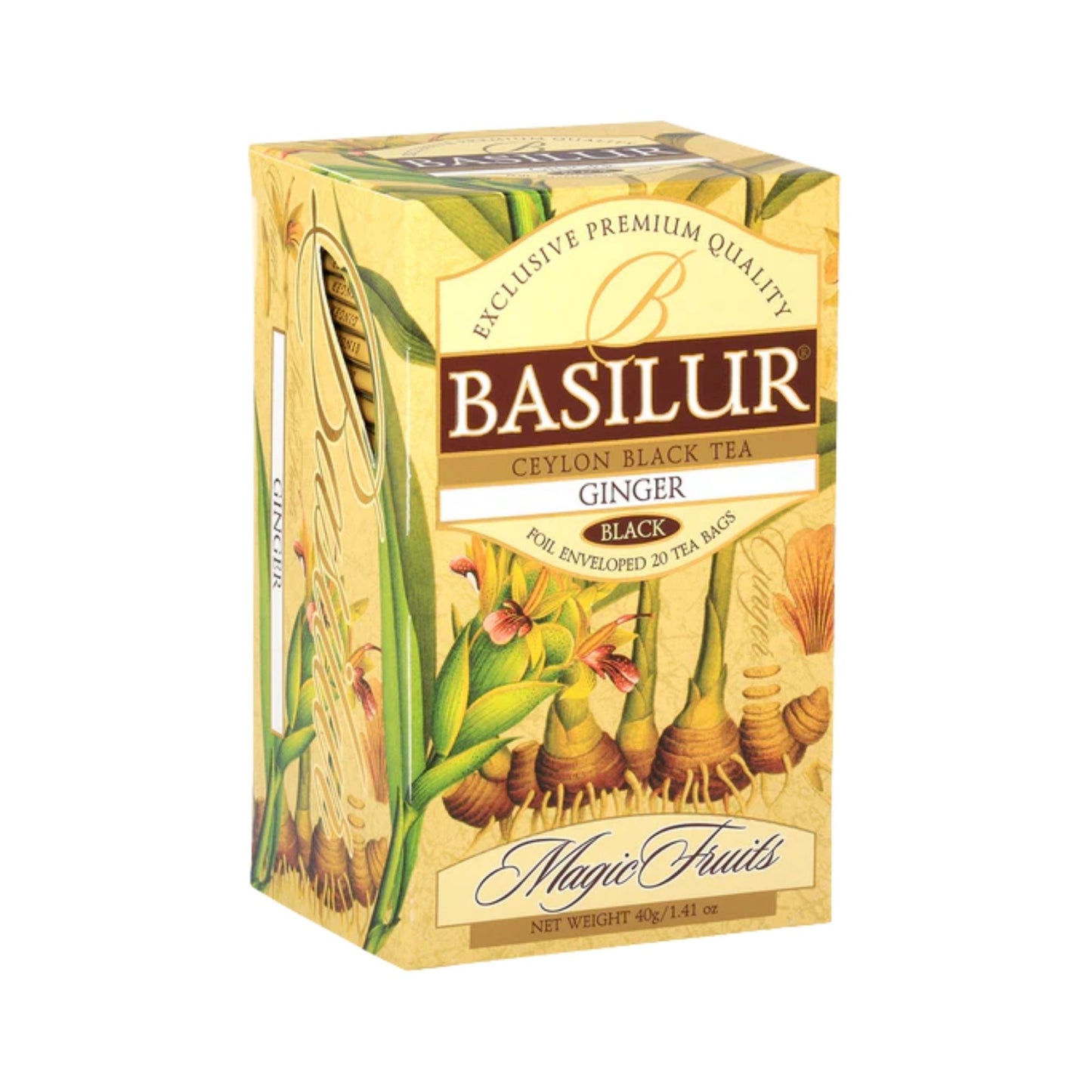 Basilur Magic Fruit Ginger Tea (40g) 20 Enveloped Tea Bags