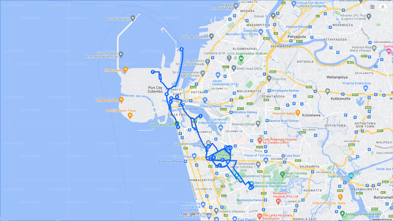 科伦坡港口出发,科伦坡城市游