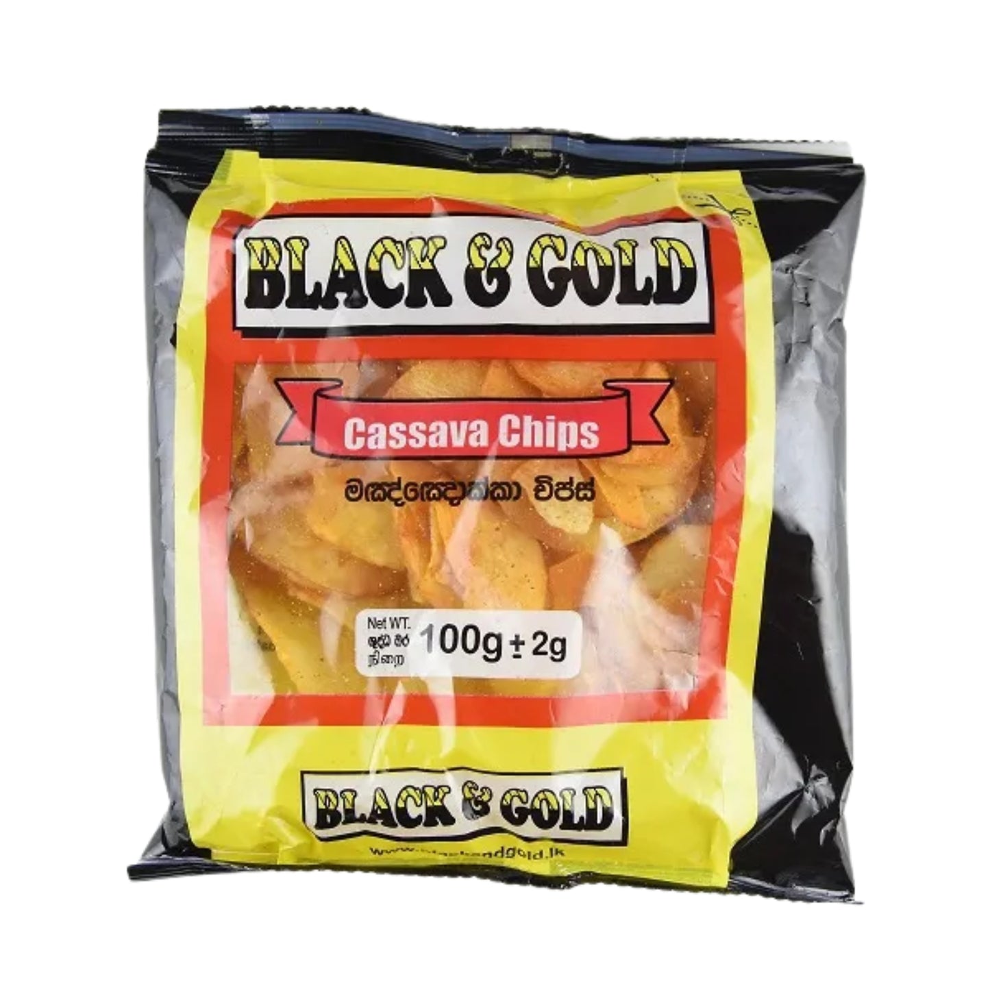 Black & Gold Cassava Chips (100g)