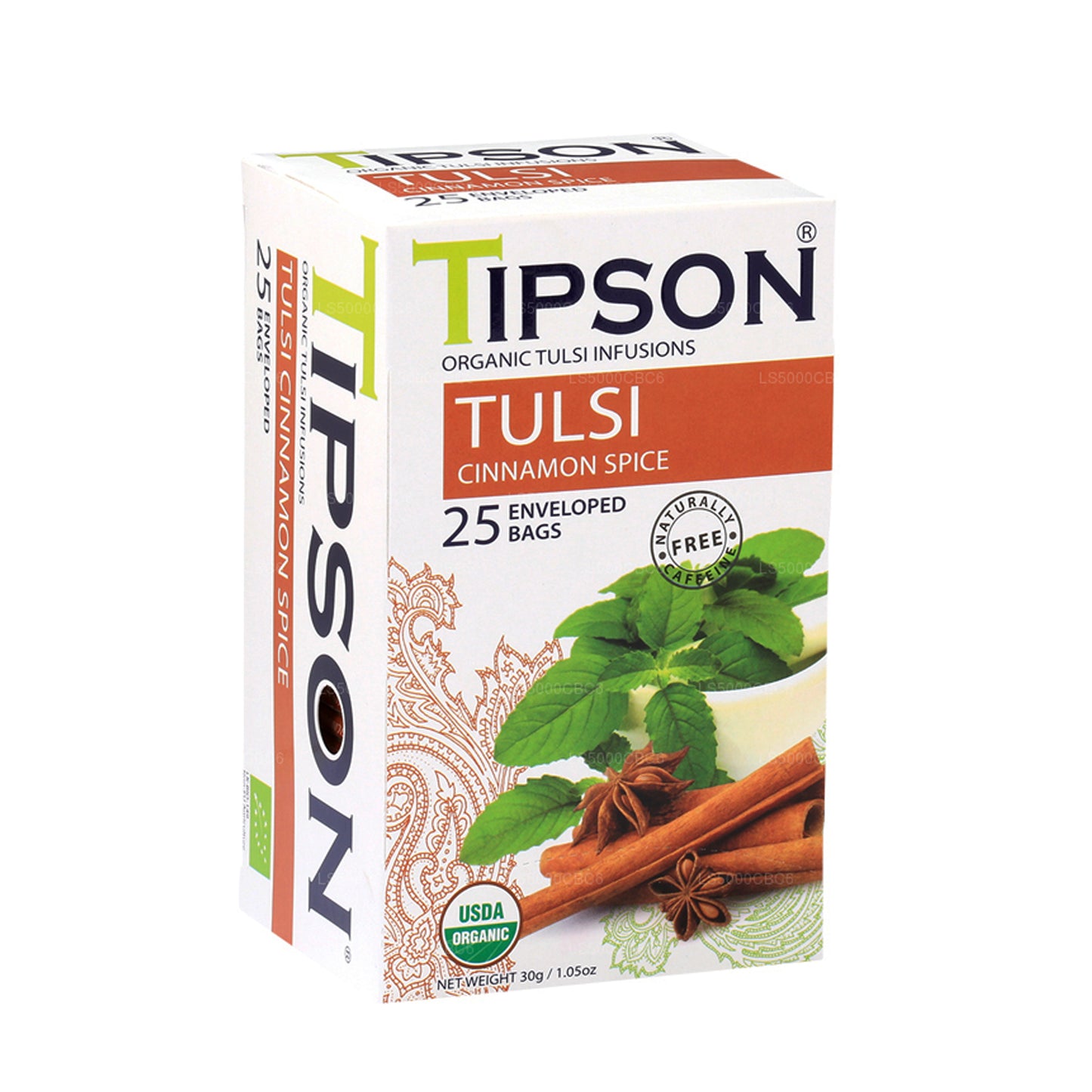 Tipson 有机塔尔西含肉桂香料 (30g) 25 个茶包
