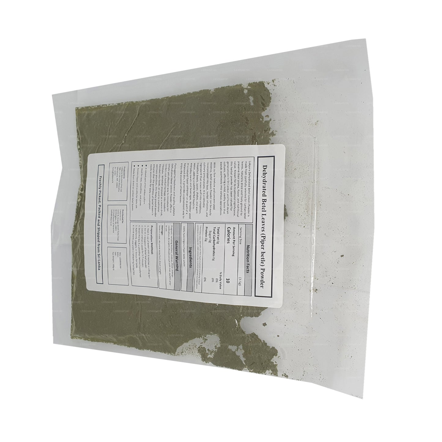 Lakpura 脱水槟榔叶粉 (100 g)