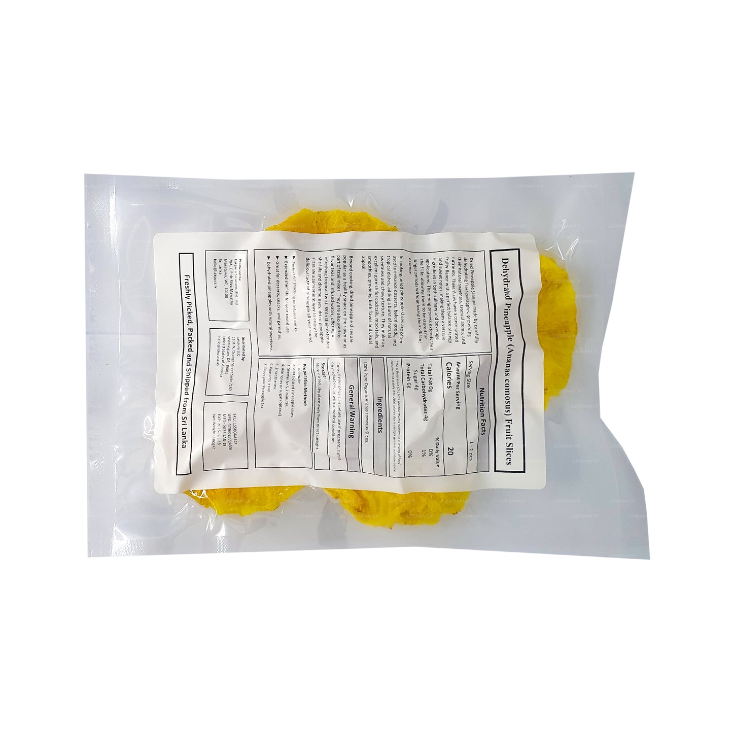 Lakpura 脱水天然菠萝水果片