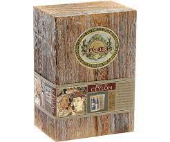 Basilur Luxury Silver Tips and Tippy Tea - Wooden Gift Box
