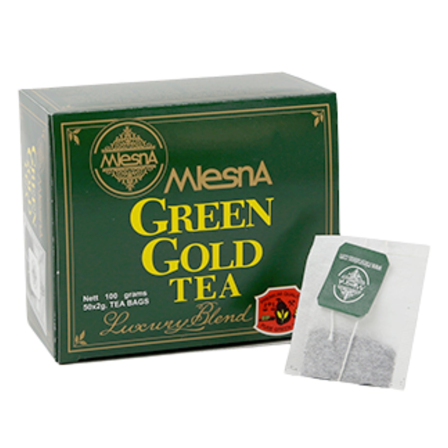 Mlesna 绿金茶 (100克) 50个茶包