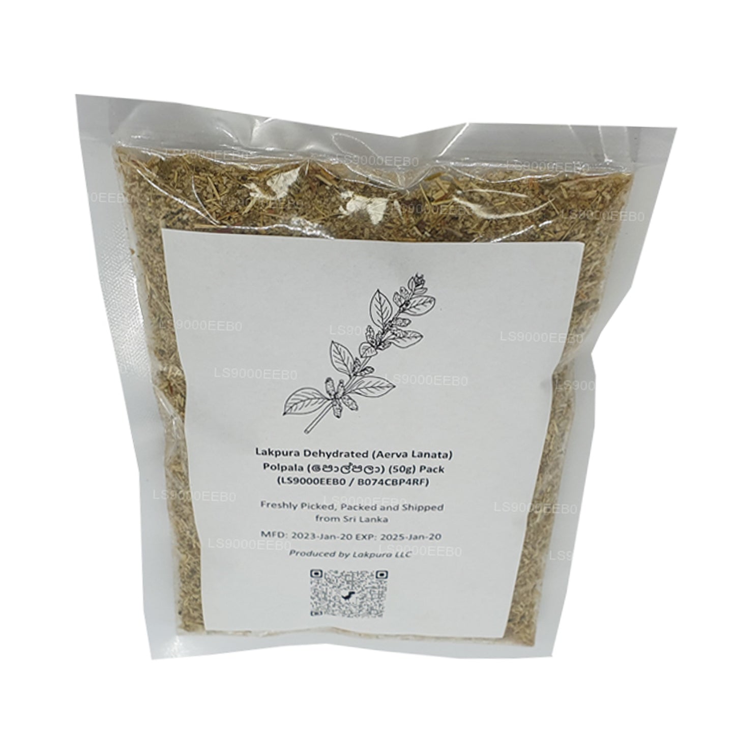 Lakpura 脱水 (Aerva Lanata) Polpala (100g) Pack