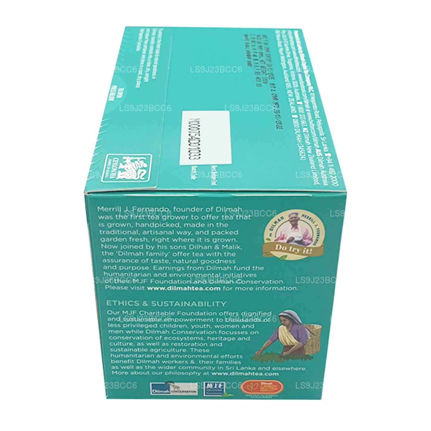 Dilmah 英式下午茶,50 个茶包(100 克)