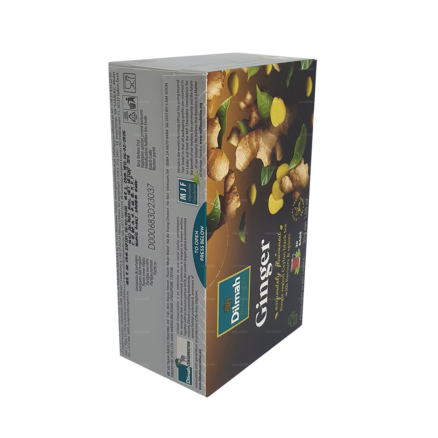 Dilmah 姜味红茶 (30g) 20 茶包