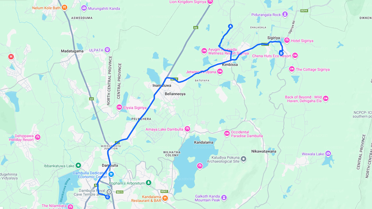 锡吉里亚的锡吉里亚岩石和丹布勒洞穴