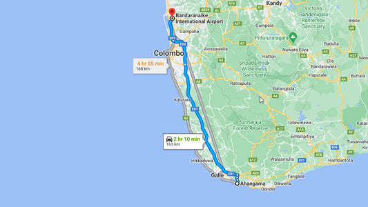 阿汉玛市至科伦坡机场 (CMB) 城市专车接送