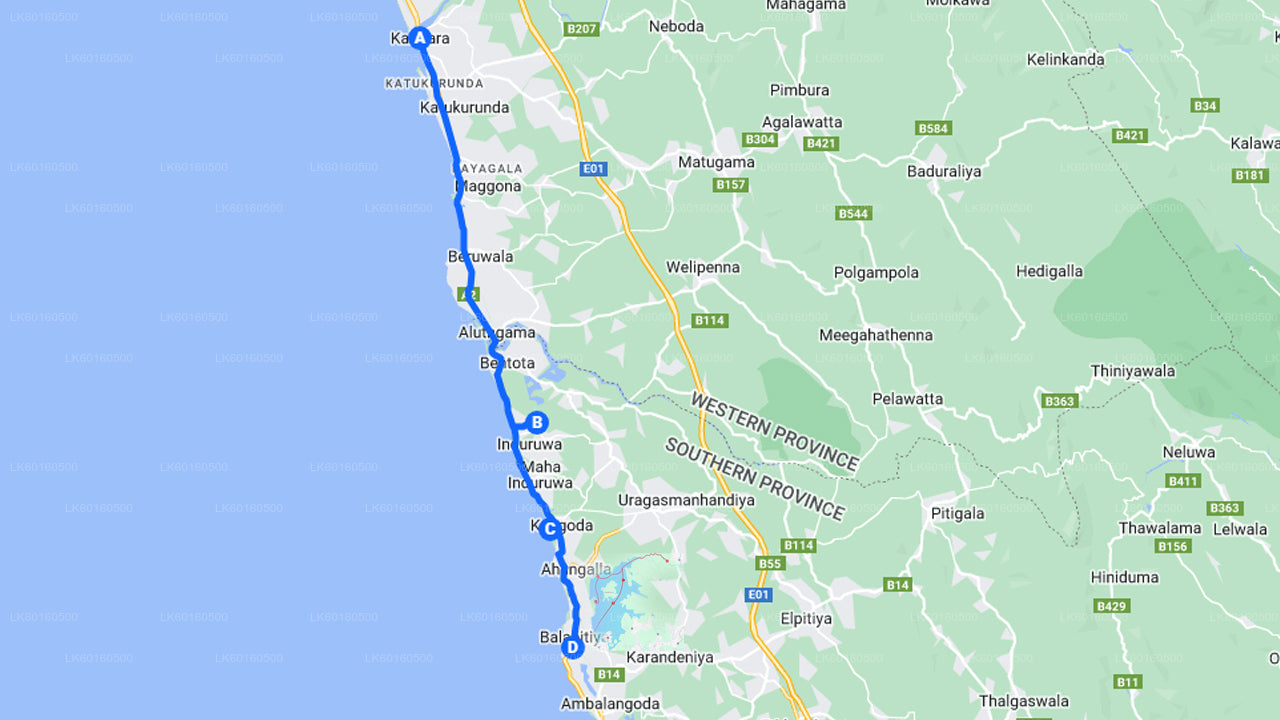 从卡卢特勒出发的本托塔城市之旅