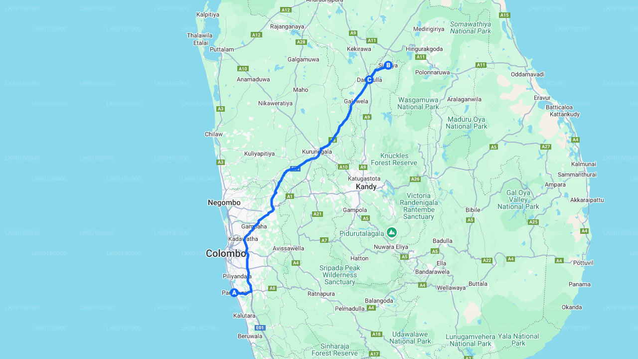 帕纳杜拉 的锡吉里耶岩 和丹布拉 