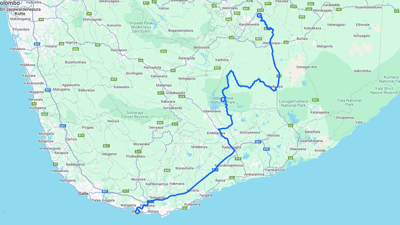 乌达瓦拉维野生动物园从米瑞莎到埃拉的私人旅游