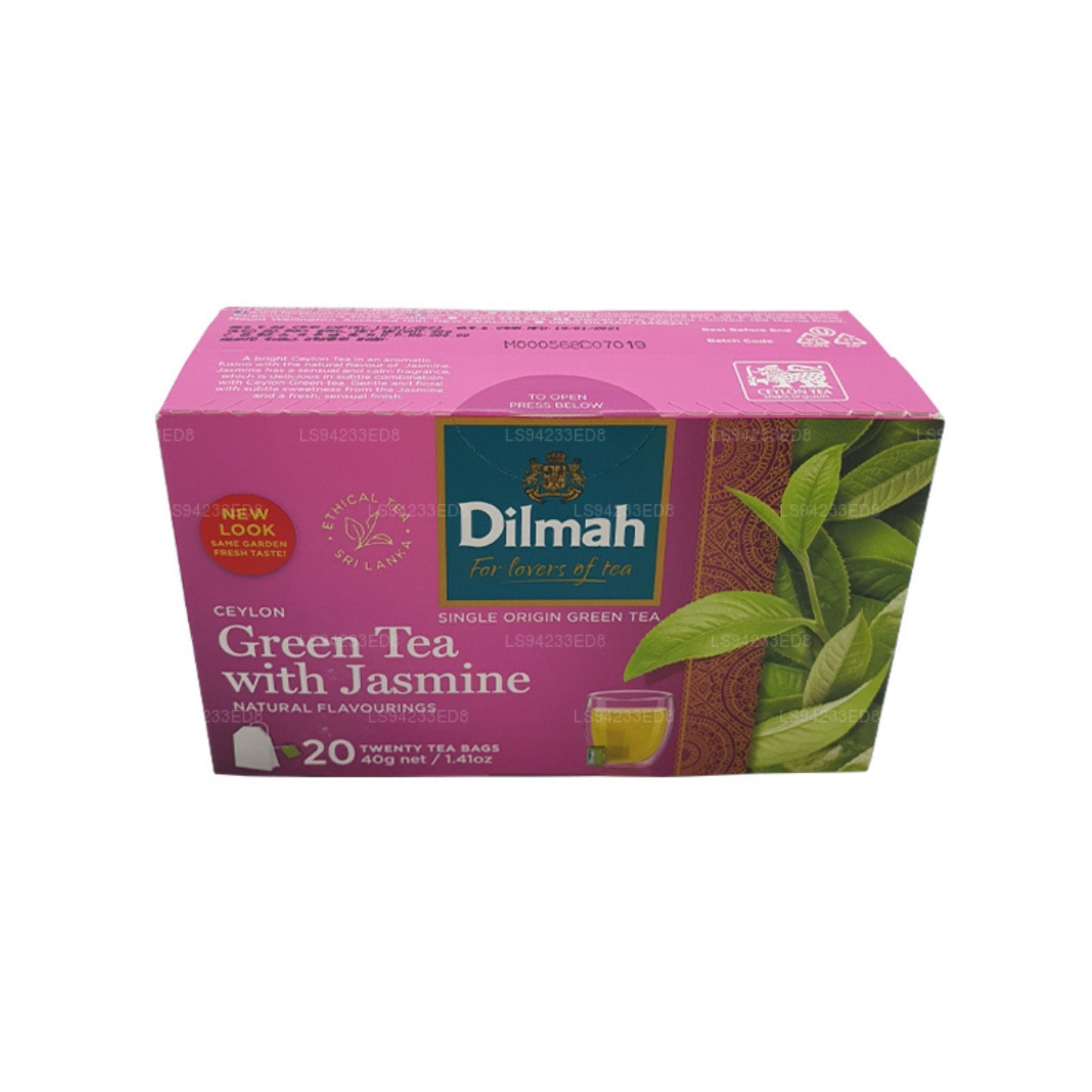 Dilmah 锡兰绿茶含茉莉花 (40g) 20 个茶包