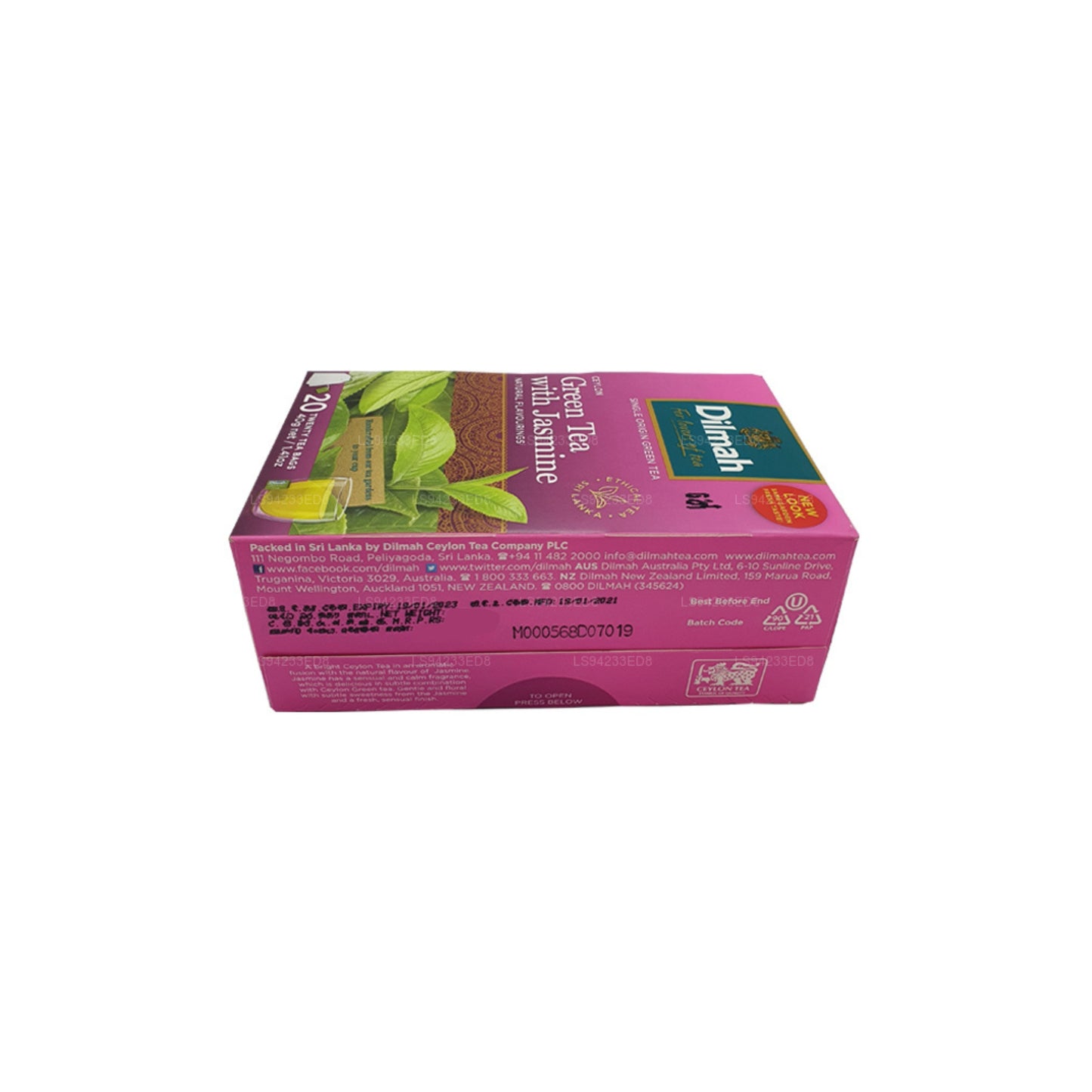 Dilmah 锡兰绿茶含茉莉花 (40g) 20 个茶包