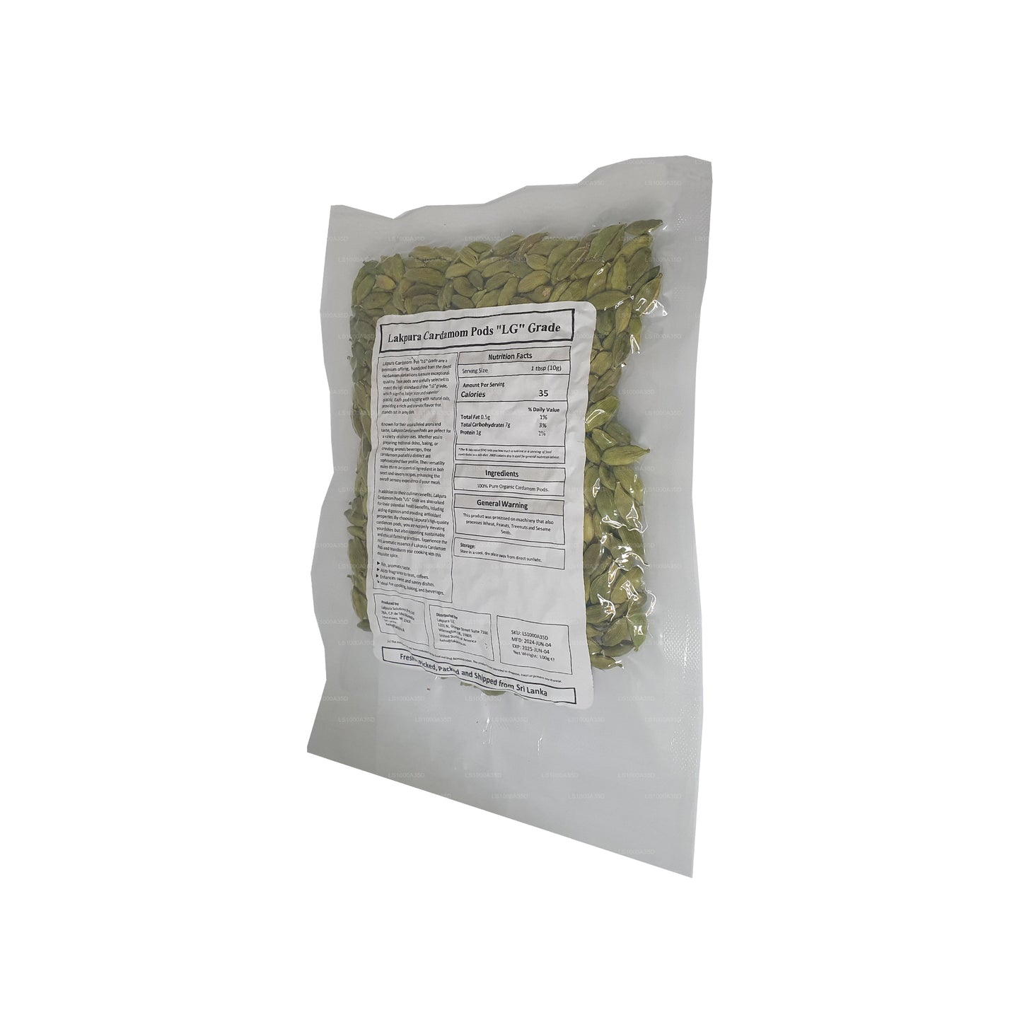 Lakpura Cardamom Pods (100g)