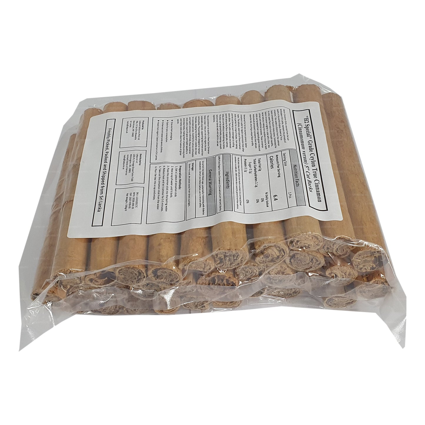 Lakpura “H2 Special” 级锡兰 True Cinnamon Barks Pack