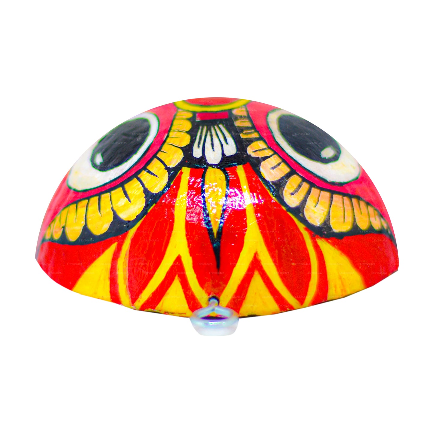 涂在椰壳上的斯里兰卡传统罗刹面具（Mayura、Maru、Agni、Naga）（4 件装）