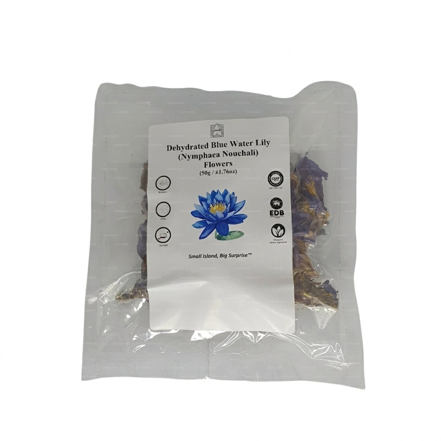 Lakpura® 脱水蓝睡莲花花朵