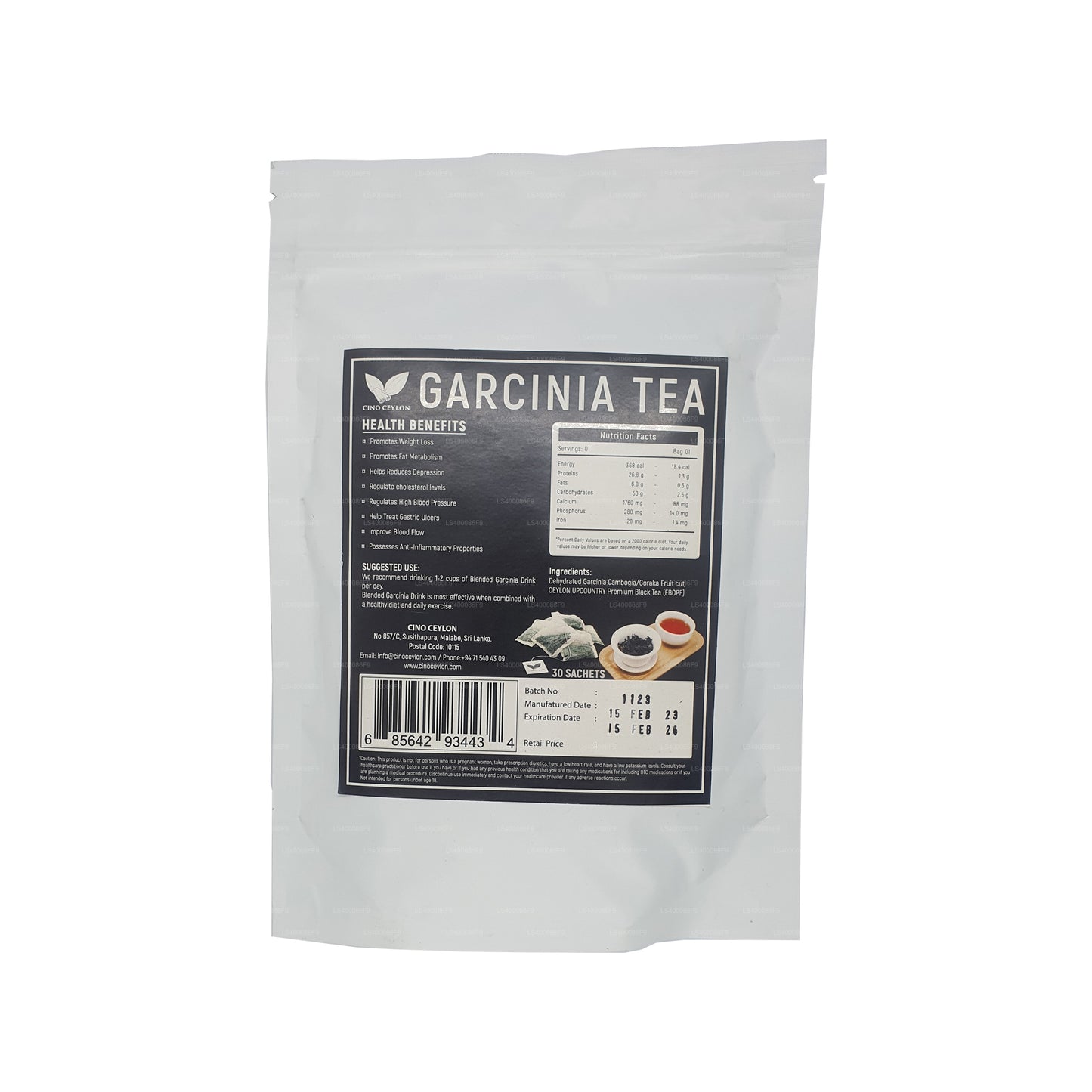 Cino 锡兰藤黄茶 (30 茶包)