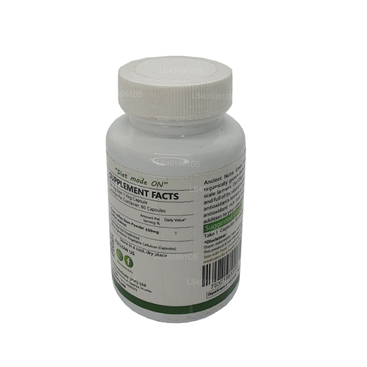 Ancient Nutra 绿色咖啡豆（60 粒胶囊）