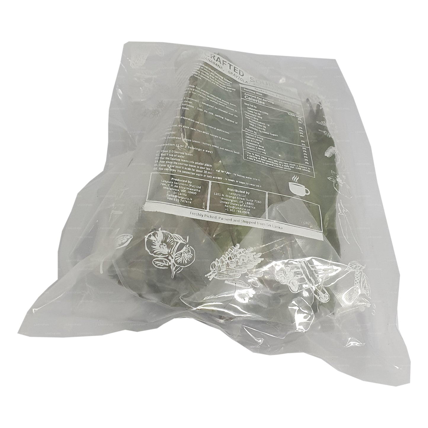 Lakpura® 野生刺果番荔枝（番荔枝、刺番荔枝、刺番荔枝）脱水整叶