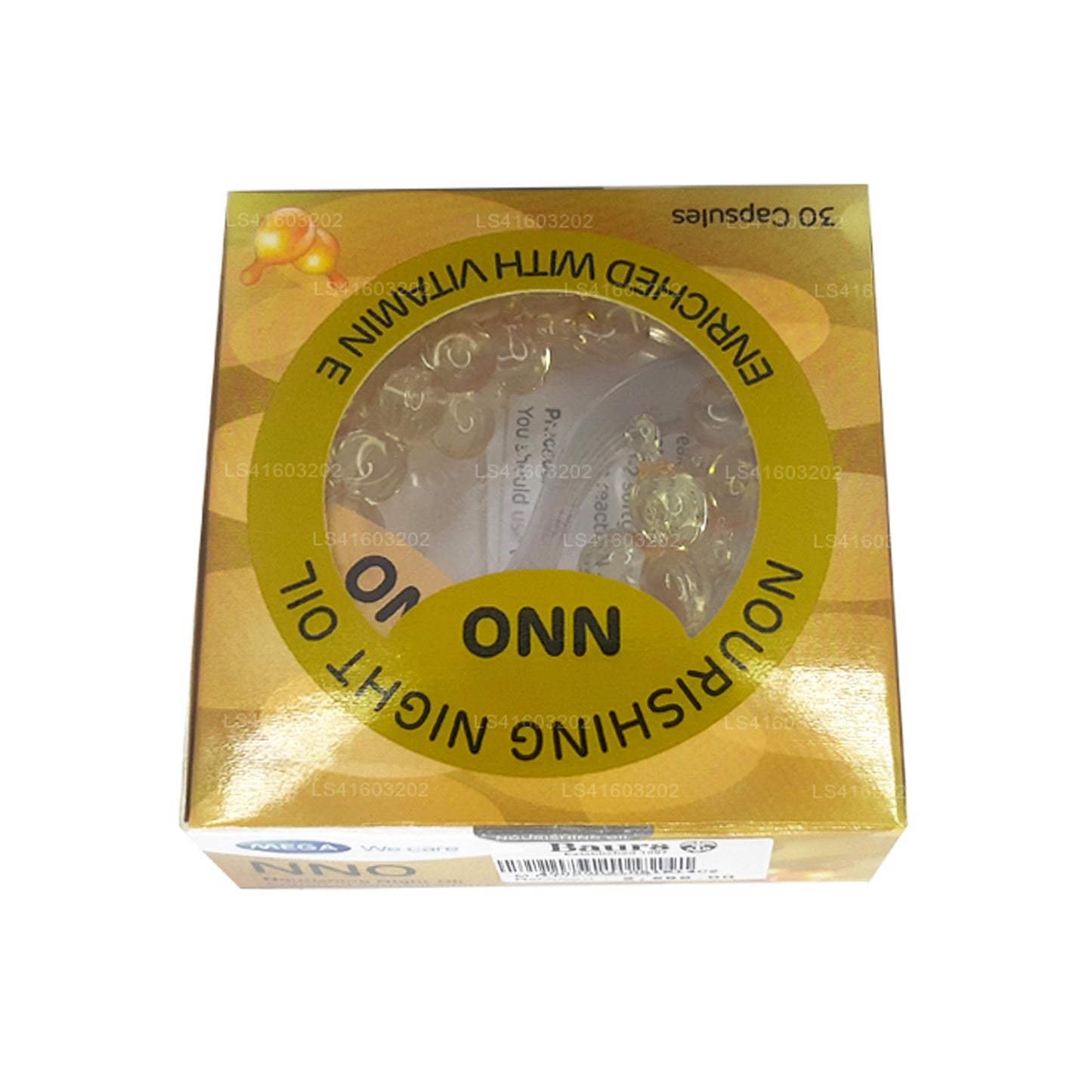NNO 含有维生素 E 和荷荷巴油的滋养晚间油（30 粒）