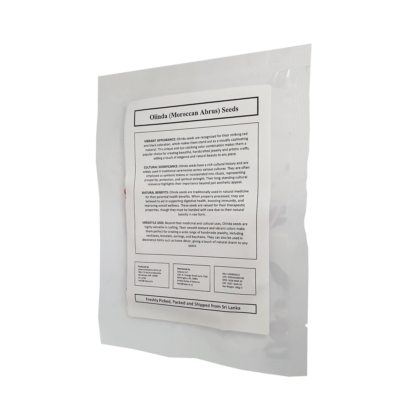 Lakpura® Olinda（摩洛哥阿布鲁斯）种子