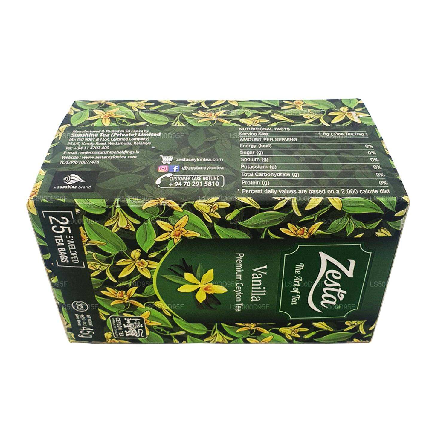 Zesta 香草红茶 (45g) 25 茶包