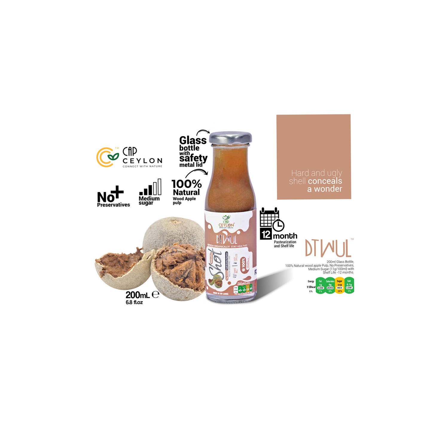 CAP 锡兰伍德苹果酒 (200 毫升)