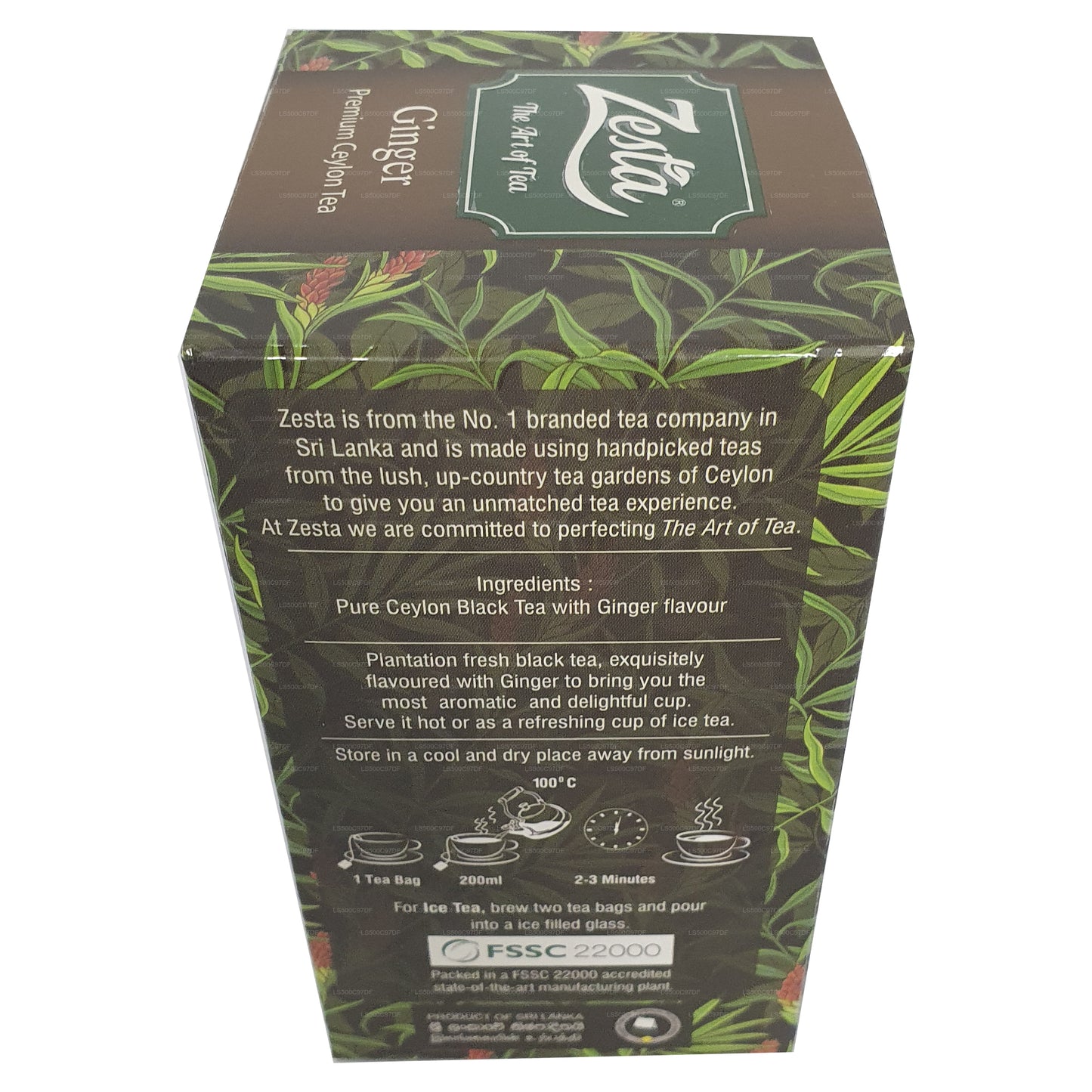 Zesta 生姜优质锡兰茶 (36g) 20 个茶包