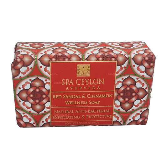 Spa Ceylon Red Sandal and Cinnamon 抗菌去角质健康香皂 (100 克)