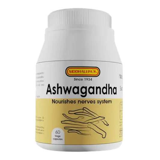 Siddhalepa Ashwagandha Capsules Bottle (60 Capsules)