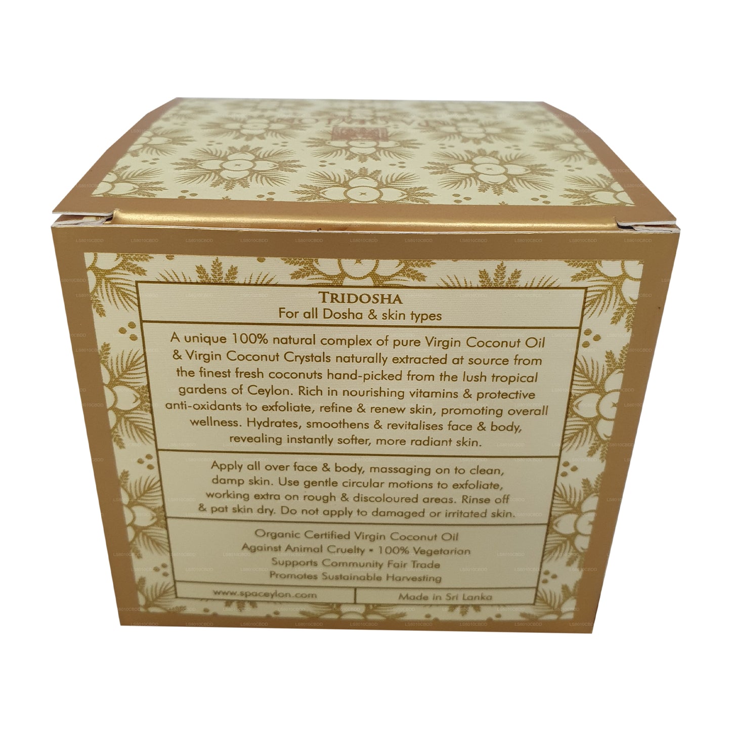 锡兰水疗初榨椰子面部和身体磨砂膏 (100 g)