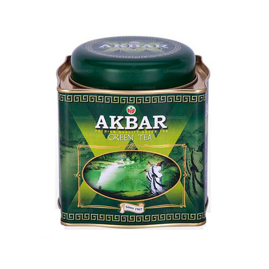 Akbar 经典绿茶叶茶 (250 克) 罐装