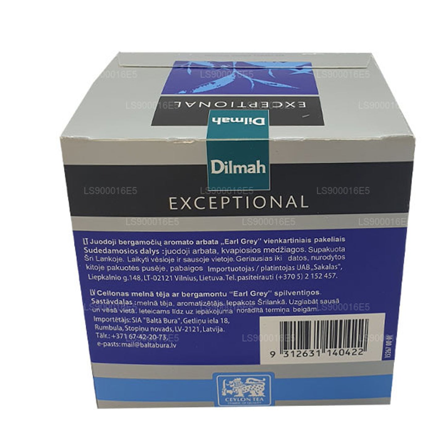 Dilmah 卓越优雅伯爵茶真叶茶 (40g) 20 个茶包