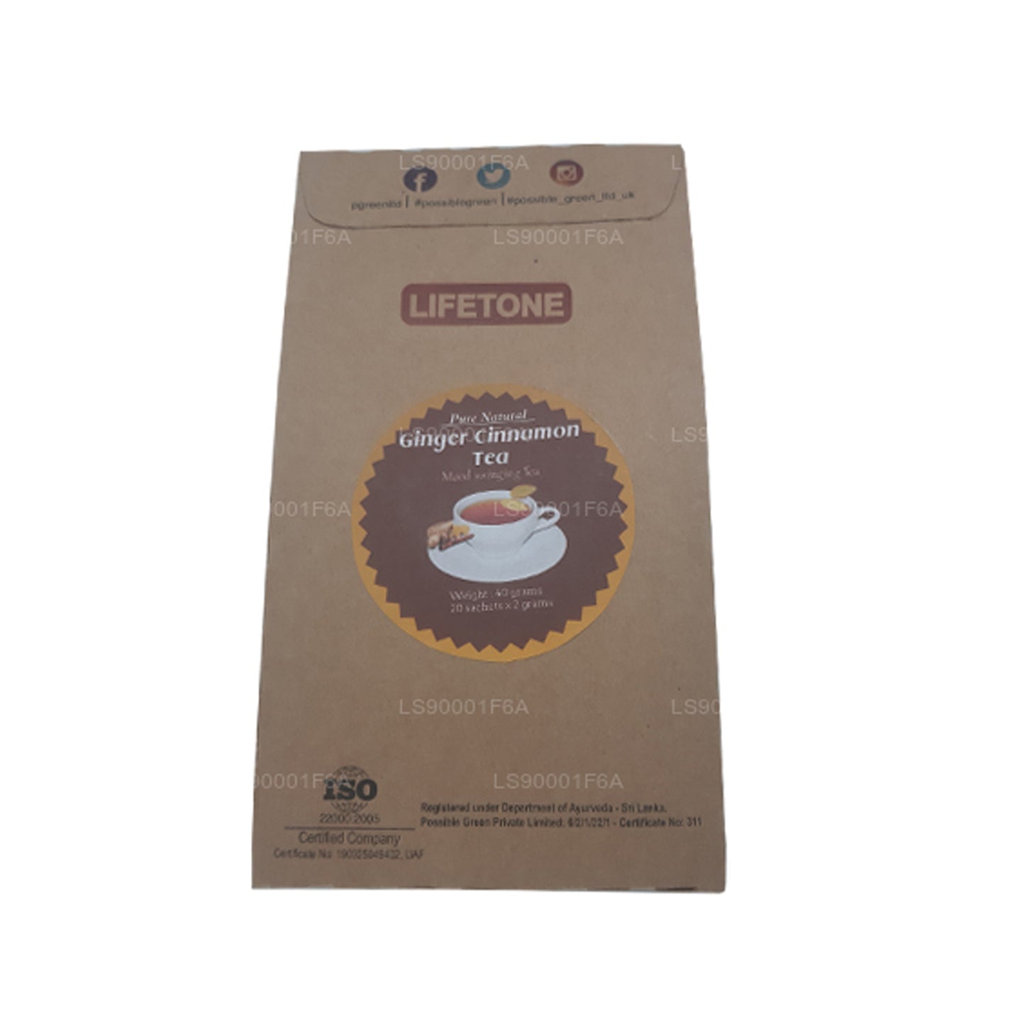 Lifetone Cinnamon Ginger Tea (40g)