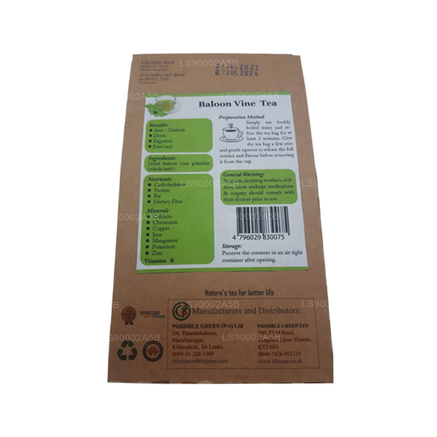 Lifetone 气球藤茶 (30g) 20 个茶包
