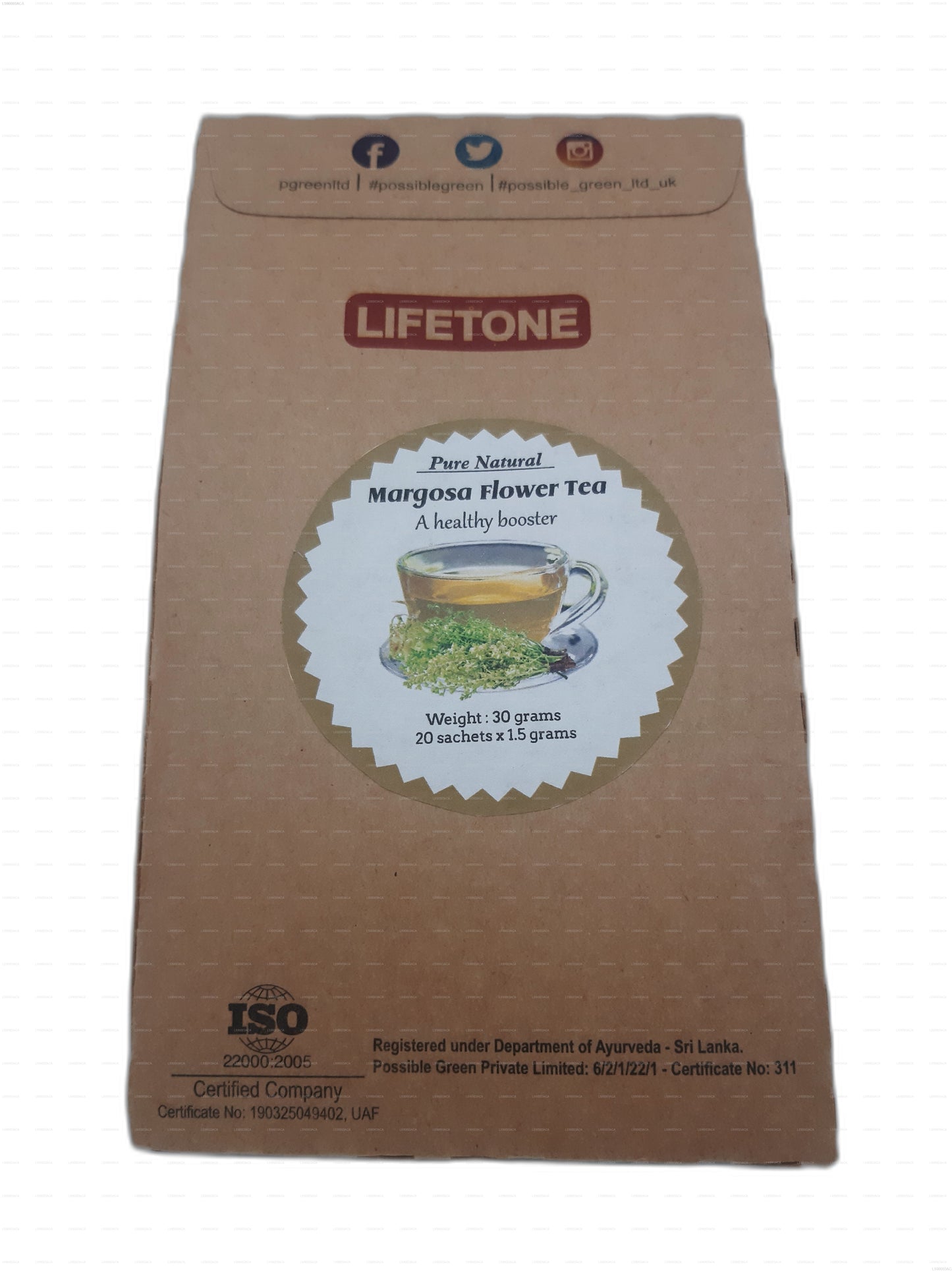 Lifetone Margosa Flower Tea (30g) 20 Tea Bags