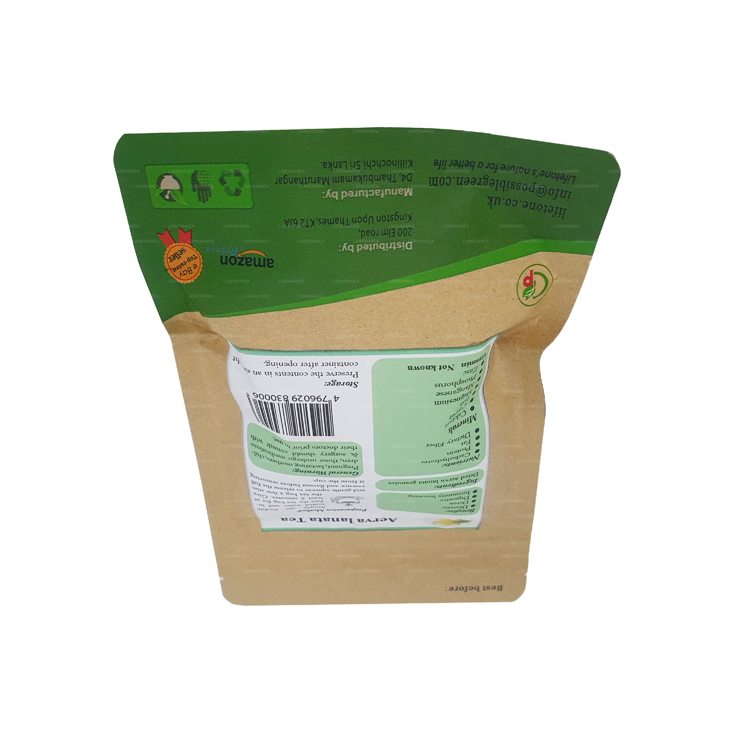 Lifetone（Polpala、Mountain Knotgrass）Aerva Lanata（30g）20 个茶包