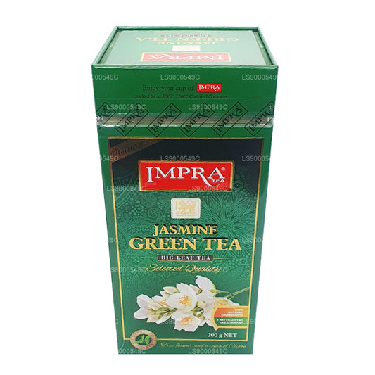 Impra Jasmine 绿茶 Big Leaf (200 g) Meatal Caddy