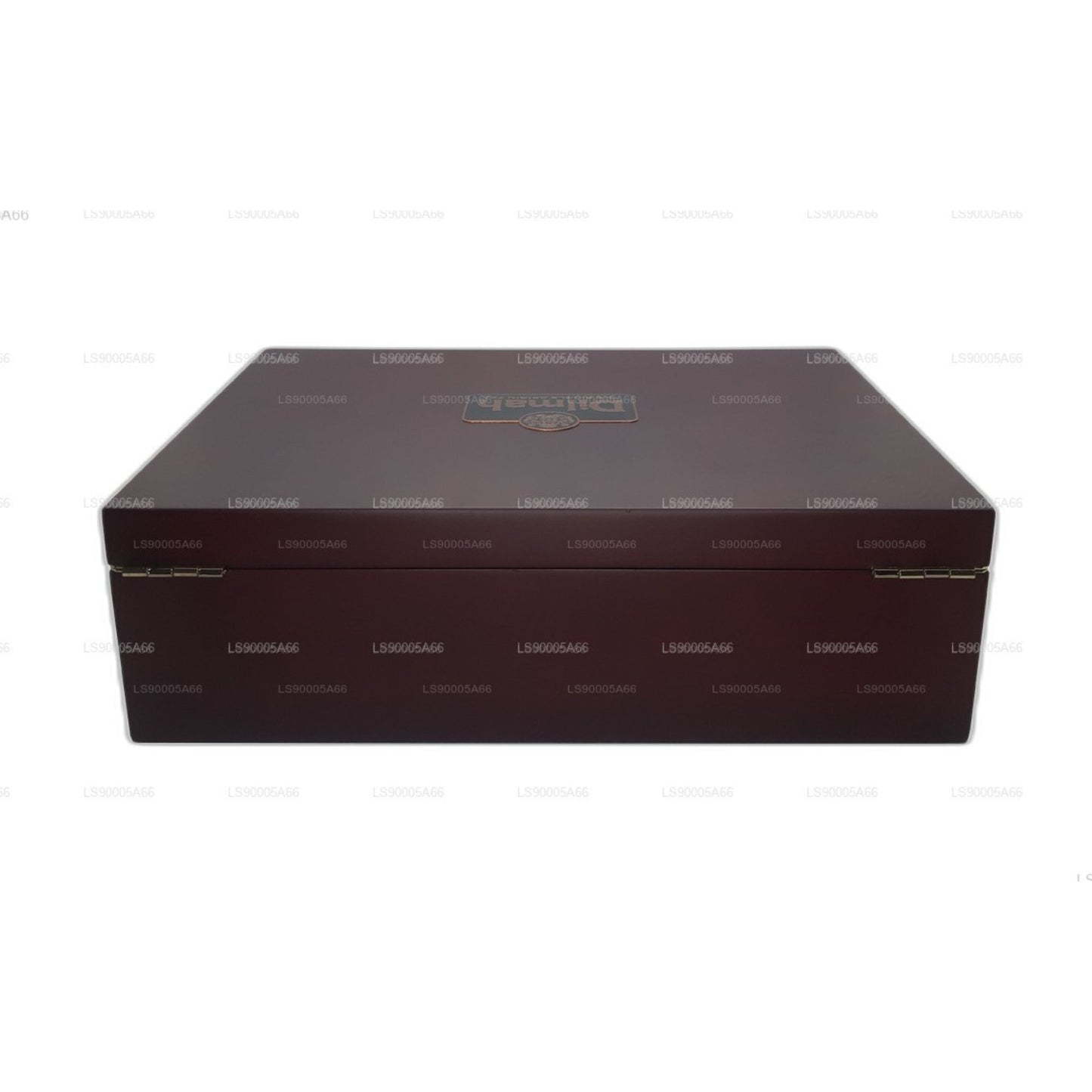 带盖的 Dilmah 豪华木材展示架（12 个品种）