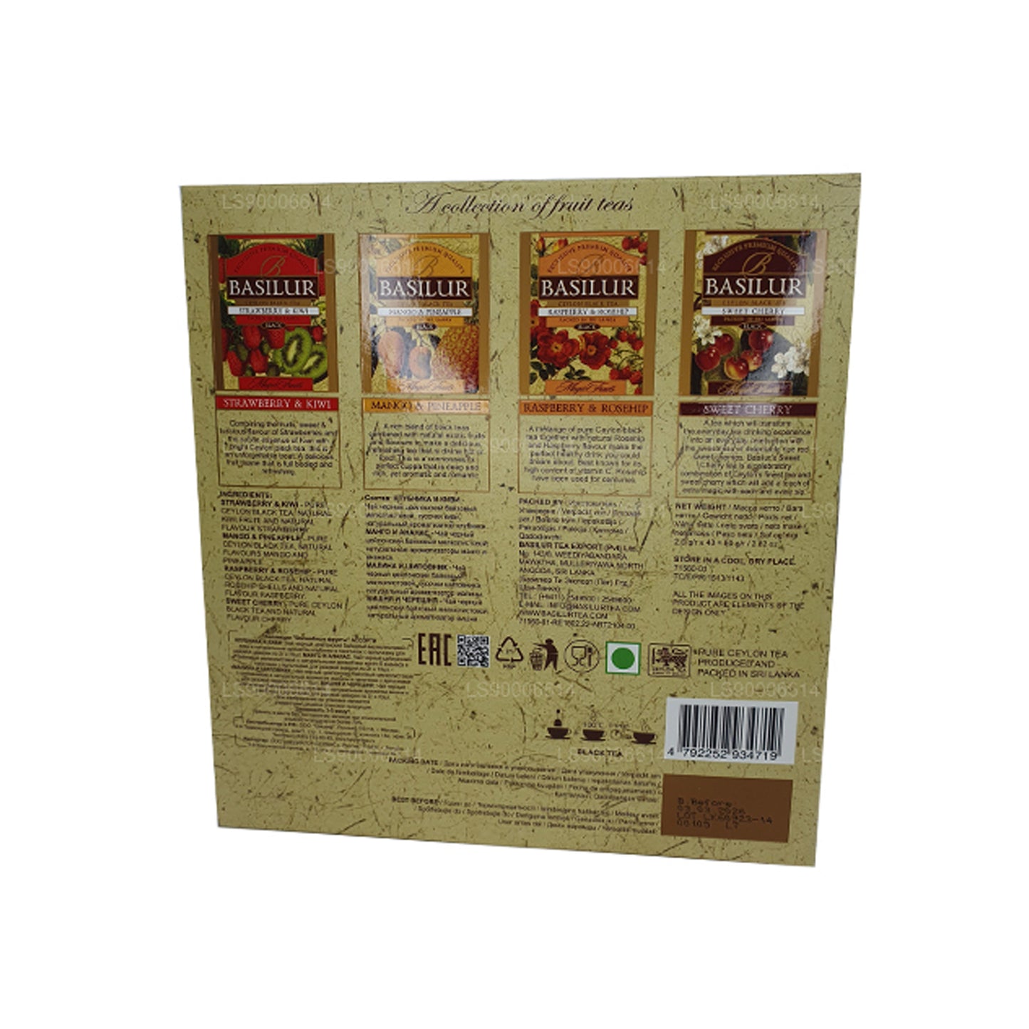 Basilur Magic Fruits “Magic Fruitsed-40 个信封” (80 g) 茶包