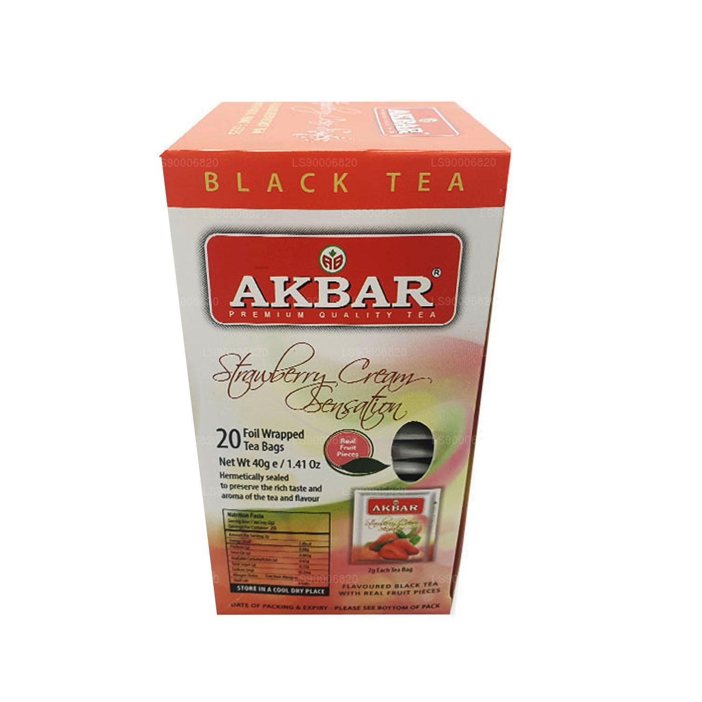 Akbar 草莓奶油 Sensation (40g) 20 个茶包